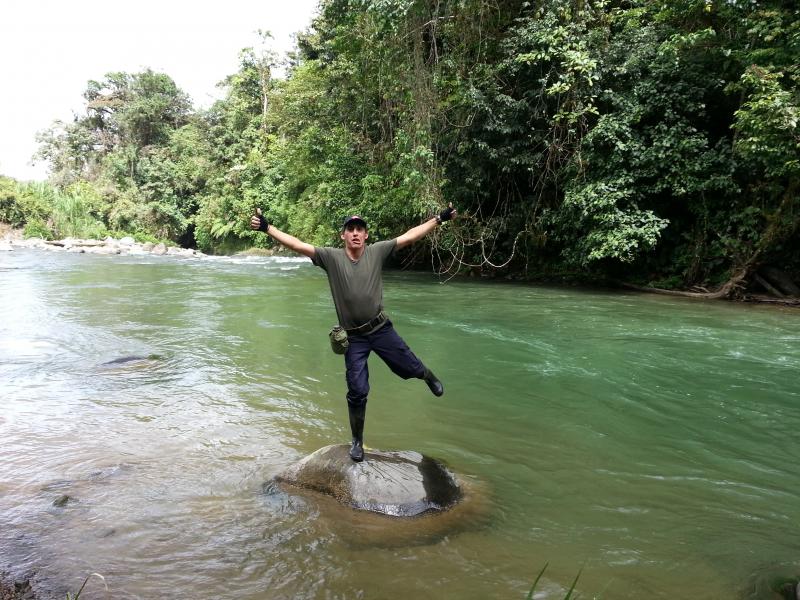 At Pejibaye river